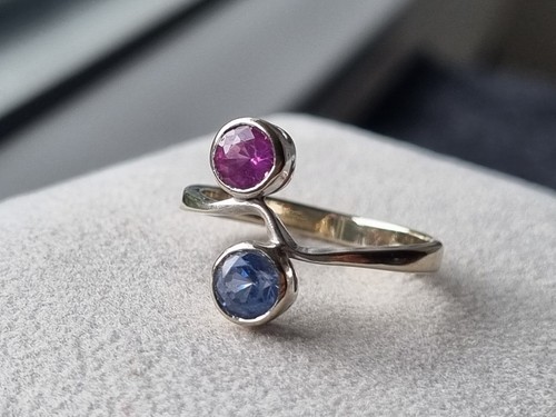 Vintage 585 weiß goldring - goldring, mit