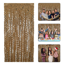 Lametta Folien Fransen Vorhang