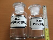 2x Glasflasche aus Apothekerschrank - Apothekerflasche von einer alten Apotheke 