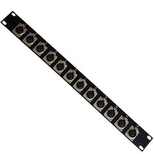 12 Port XLR Patchpanel 1 HE 19