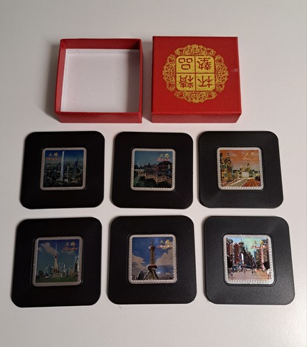 Set coasters shanghai motifs - 6,