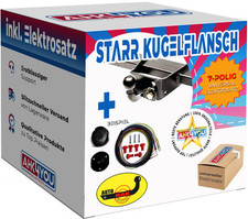 AHK für Mercedes M-Klasse W163 98-05 starr Kugelflansch + 7-polig E-Satz ABE