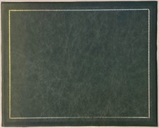 Grüne  Leder Schreibunterlage