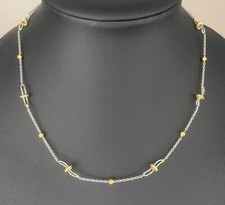 WUNDERSCHÖNES COLLIER  950/- PLATIN & 750/- GELBGOLD  WERT 2498,-€ NEUWARE !