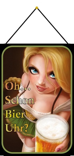 Blechschild 20x30 schon bier - schon,