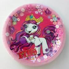 Pappteller Einhorn FILLY Teller rosa 23cm 8 Stück Ideal für Mädchen Kinderparty