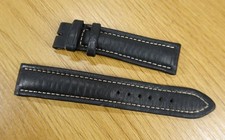 ORIGINAL BREITLING 20 - 18 Kalbsleder Leder Armband schwarz