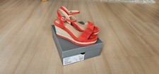 Minelli  Keil Leder Sandalen Koralle  NP 99 €  Neu 