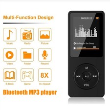 LCD Blue-tooth Mp3 Musik Player Portable Mp4 Fm Radio Externe Aufnahme Stift DHL