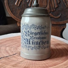 Bierkrug Steinzeug München Brauerei Bier