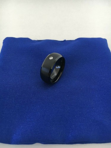 Wolfram damen ring mit diamant - wolfram,