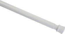 GARDINIA Spannstange Metall Ausziehbar Ø 23/26 mm 80-130 cm Weiß NEU *