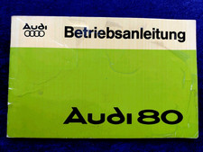 AUDI  80 Betriebsanleitung Bedienungsanleitung 1.1978