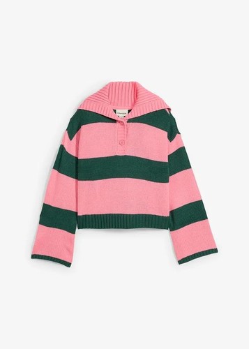 Damen pullover mit - pullover, knopfleiste