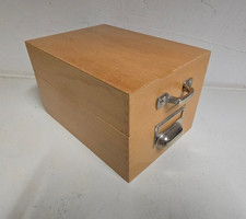 Vintage Karteikasten Holz  Mid