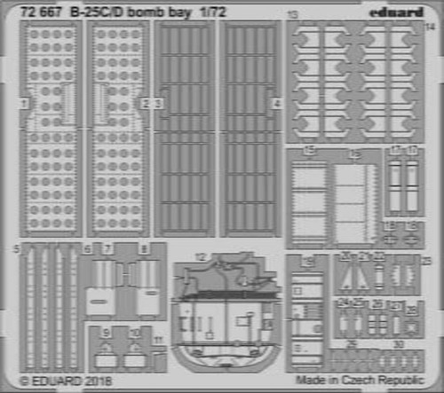 25c bomb bay airfix - b-25c/,