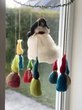 Mobile Schneewittchen und Die 7 Zwerge Filz Filzwolle Märchen Handarbeit Unikat