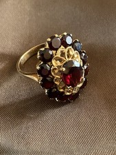 Ring mit Böhmischen Granit Stein