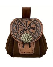 Mittelalter Gürteltasche PU Leder 8x12 cm Vegvísir