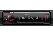 Kenwood Autoradio Bluetooth 1DIN KMM-BT408DAB DAB+ incl. DAB+ Antenne USB AUX