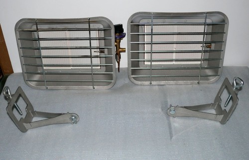 Alu gas strahler - 2x,