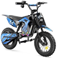 Kinder Crossbike Elektro Kindermotorrad Motocrossbike 5+Jahre mit Bluetooth Blau