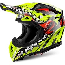 Airoh Aviator 2.2 Grim Yellow Gloss Lightweight Carbon MX-Enduro X-Large Helm