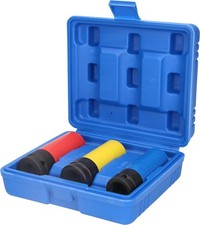 Brilliant Tools 1/2" Alu-Felgen-Kraft-Stecknuss-Satz, 17 / 19 / 21 mm, 3-tlg