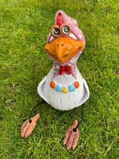 Keramik Huhn Hahn mit