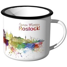 Guten morgen rostock skyline - guten, rostock,