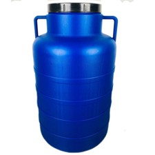 Weithalsfass 60 Liter schlank Sauerkrautfass Regen Fass Gepäcktonne Camping blau