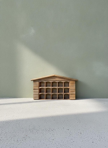 Vintage setzkasten haus form - vintage,