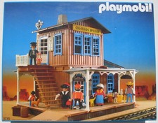 PLAYMOBIL 3770 Colorado Springs Western Bahnhof für Steaming Mary Eisenbahn Box