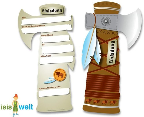 Einladungskarten tomahawk - 6,