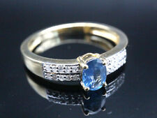 GOLDJUNGE69 * HARRY IVENS EDELSTEIN RING (18) CEYLON SAPHIR & 20x BRILLANT 585er