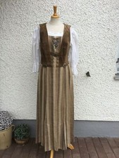 Trachtenkleid Landhauskleid  ärmellos von MOSER  mit Lederoberteil gr 38