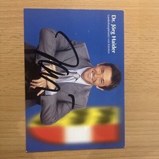 Dr.Jörg Haider autogramm original 