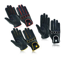 Lederhandschuhe ungefüttert Chauffeur Herren klassisch fahren Vintage stylisch weich Handschuh