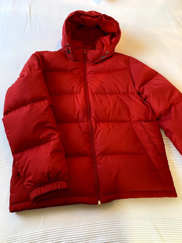 Herren daunenjacke rot - rot, gr.m