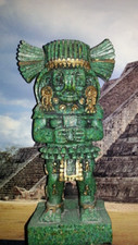 Azteken Figur aus grünem