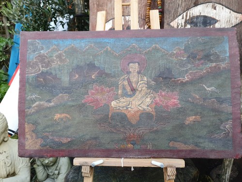 Alte tibetische thangka - tibetische,