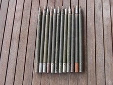 12 x orig. US Army Tent poles Zeltstangen Vietnam Korea war era USA U. S.