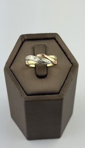 Diamantring gold vintage - 9, kt
