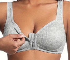 Damen Sport BH Vorderverschluss ohne Bügel  Größe S