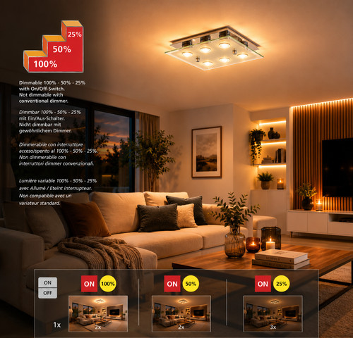Eglo cabo led deckenleuchte - eglo,