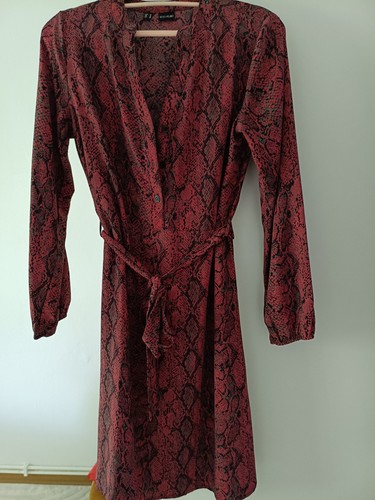 Damen kleid schlangenmuster - kleid,