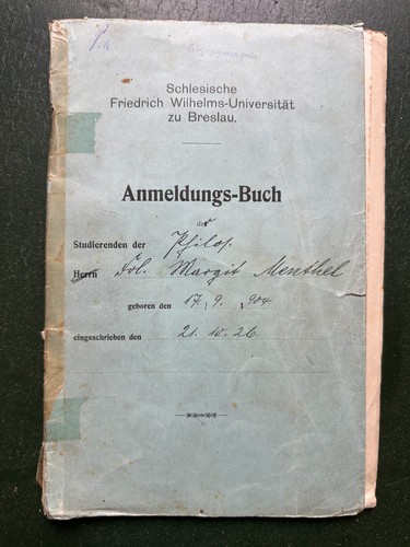 Altes anmeldungs buch - anmeldungs,