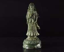 Alte Skulpture Guanyin Stein Kuan Yin  Göttin stone Figur Guan Yin Statue China