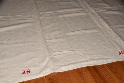 Alte leinen tischdecke - leinen,