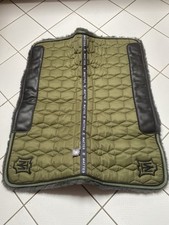 Mattes Lammfell  Westernpad Grün Mit Borde